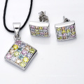 Multil Color Set 925 Silver Jewelry Set for Young Ladies.